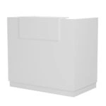 ΓΡΑΦΕΙΟ ΥΠΟΔΟΧΗΣ BARRY HM2152.02 ΜΕΛΑΜΙΝΗ ΣΕ ΛΕΥΚΟ 120x70x110Υεκ.