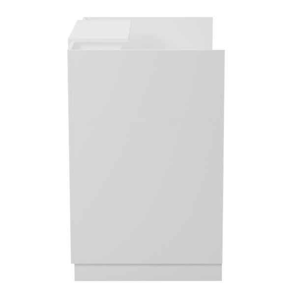 ΓΡΑΦΕΙΟ ΥΠΟΔΟΧΗΣ BARRY HM2152.02 ΜΕΛΑΜΙΝΗ ΣΕ ΛΕΥΚΟ 120x70x110Υεκ.