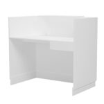 ΓΡΑΦΕΙΟ ΥΠΟΔΟΧΗΣ BARRY HM2152.02 ΜΕΛΑΜΙΝΗ ΣΕ ΛΕΥΚΟ 120x70x110Υεκ.