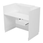 ΓΡΑΦΕΙΟ ΥΠΟΔΟΧΗΣ BARRY HM2152.02 ΜΕΛΑΜΙΝΗ ΣΕ ΛΕΥΚΟ 120x70x110Υεκ.