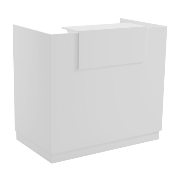 ΓΡΑΦΕΙΟ ΥΠΟΔΟΧΗΣ BARRY HM2152.02 ΜΕΛΑΜΙΝΗ ΣΕ ΛΕΥΚΟ 120x70x110Υεκ.