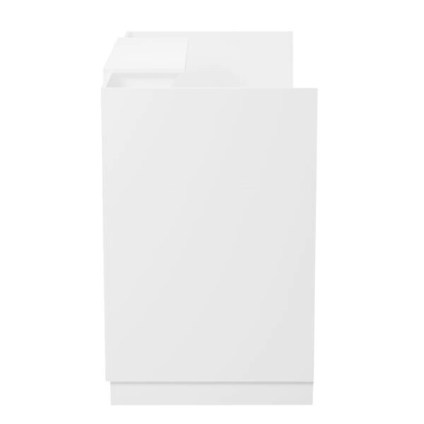 ΓΡΑΦΕΙΟ ΥΠΟΔΟΧΗΣ BARRY HM2153.02 ΜΕΛΑΜΙΝΗ ΣΕ ΛΕΥΚΟ 160x70x110Υεκ.