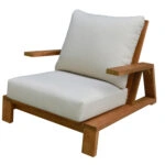 ΠΟΛΥΘΡΟΝΑ LOUNGE MIREX HM6641 ΞΥΛΟ ΑΚΑΚΙΑΣ ΦΥΣΙΚΟ-ΕΚΡΟΥ ΜΑΞΙΛΑΡΙΑ 81x96x68Υεκ