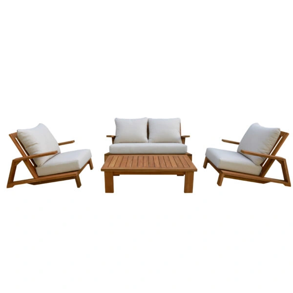 ΠΟΛΥΘΡΟΝΑ LOUNGE MIREX HM6641 ΞΥΛΟ ΑΚΑΚΙΑΣ ΦΥΣΙΚΟ-ΕΚΡΟΥ ΜΑΞΙΛΑΡΙΑ 81x96x68Υεκ
