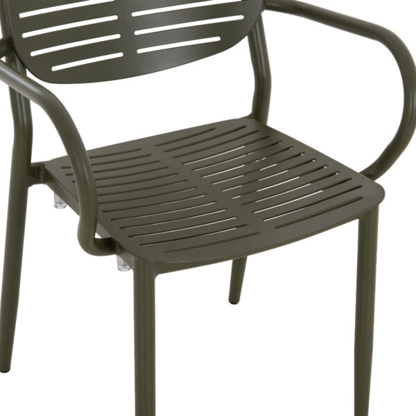 ΠΟΛΥΘΡΟΝΑ ΤΡΑΠΕΖΑΡΙΑΣ HILLIARD HM6644.07 ΑΛΟΥΜΙΝΙΟ ΣΕ OLIVE GREEN 56x58x80Υεκ