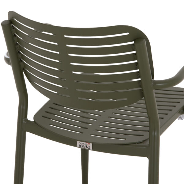ΠΟΛΥΘΡΟΝΑ ΤΡΑΠΕΖΑΡΙΑΣ HILLIARD HM6644.07 ΑΛΟΥΜΙΝΙΟ ΣΕ OLIVE GREEN 56x58x80Υεκ