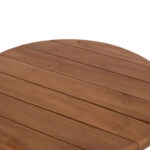 ΤΡΑΠΕΖΙ ΜΕΣΗΣ ΣΤΡΟΓΓΥΛΟ KOLIN HM6650 ΞΥΛΟ TEAK ΦΥΣΙΚΟ Φ65x65Υεκ.