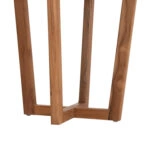 ΤΡΑΠΕΖΙ ΜΕΣΗΣ ΣΤΡΟΓΓΥΛΟ KOLIN HM6650 ΞΥΛΟ TEAK ΦΥΣΙΚΟ Φ65x65Υεκ.