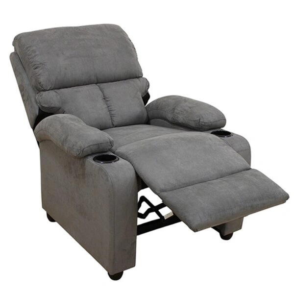 SUNDAY RELAX ΠΟΛΥΘΡΟΝΑ GREY ΥΦΑΣΜΑ 78Χ89Χ106εκ. - PU - GREY