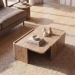 Τραπεζάκι σαλονιού Bora Megapap χρώμα sepet oak 82x52x28,5εκ.