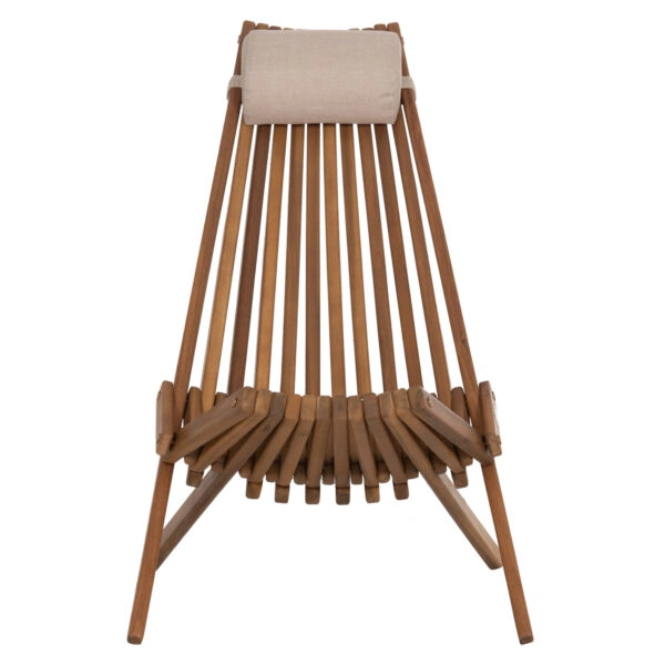 ΠΟΛΥΘΡΟΝΑ LOUNGE ΜΕ ΜΑΞΙΛΑΡΑΚΙ ΠΤΥΣΣΟΜΕΝΗ SHIGAN HM6530 ΞΥΛΟ ΑΚΑΚΙΑΣ 88x59x82.5Υεκ