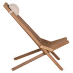 ΠΟΛΥΘΡΟΝΑ LOUNGE ΜΕ ΜΑΞΙΛΑΡΑΚΙ ΠΤΥΣΣΟΜΕΝΗ SHIGAN HM6530 ΞΥΛΟ ΑΚΑΚΙΑΣ 88x59x82.5Υεκ