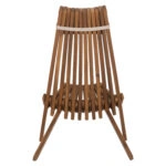 ΠΟΛΥΘΡΟΝΑ LOUNGE ΜΕ ΜΑΞΙΛΑΡΑΚΙ ΠΤΥΣΣΟΜΕΝΗ SHIGAN HM6530 ΞΥΛΟ ΑΚΑΚΙΑΣ 88x59x82.5Υεκ