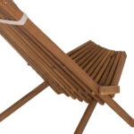 ΠΟΛΥΘΡΟΝΑ LOUNGE ΜΕ ΜΑΞΙΛΑΡΑΚΙ ΠΤΥΣΣΟΜΕΝΗ SHIGAN HM6530 ΞΥΛΟ ΑΚΑΚΙΑΣ 88x59x82.5Υεκ
