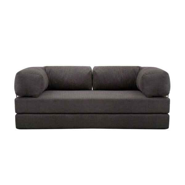 Καναπές - κρεβάτι Comfort Megapap τριθέσιος υφασμάτινος χρώμα ανθρακί 190x95x75εκ.