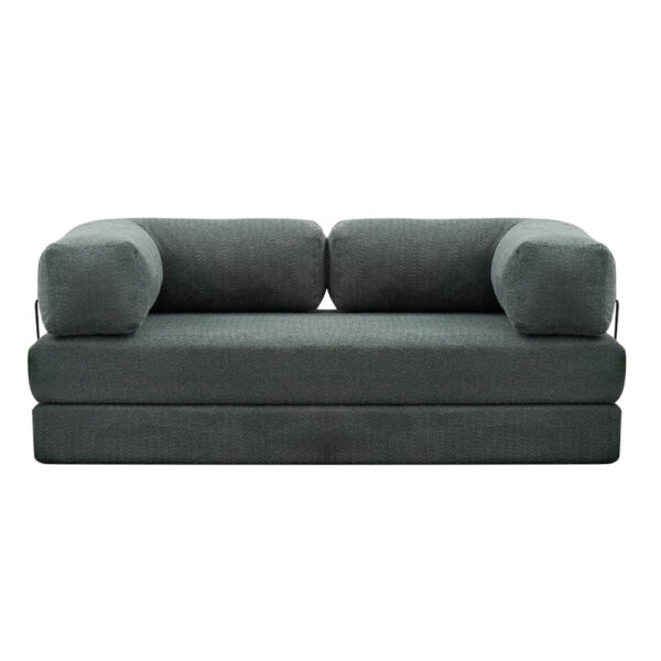 Καναπές - κρεβάτι Comfort Megapap τριθέσιος υφασμάτινος χρώμα μέντα 190x95x75εκ.