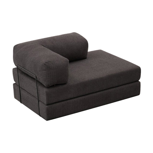 Καναπές - κρεβάτι Comfort Megapap διθέσιος υφασμάτινος χρώμα ανθρακί 140x95x75εκ.