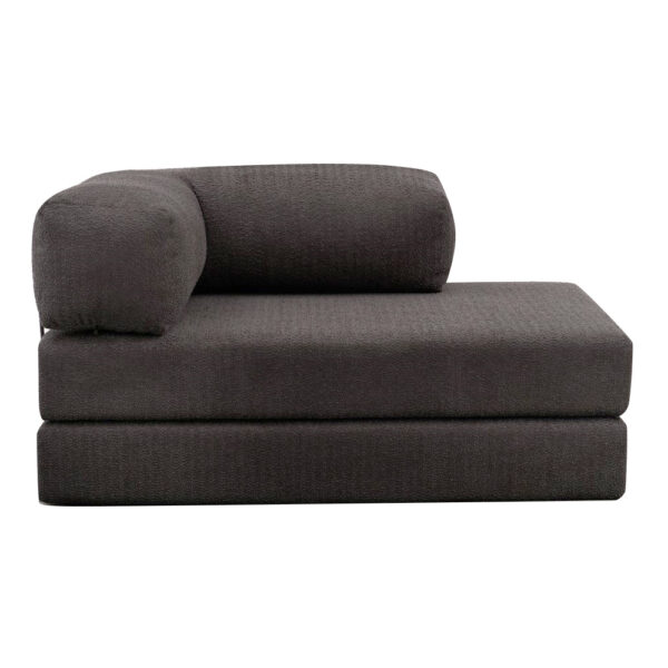 Καναπές - κρεβάτι Comfort Megapap διθέσιος υφασμάτινος χρώμα ανθρακί 140x95x75εκ.
