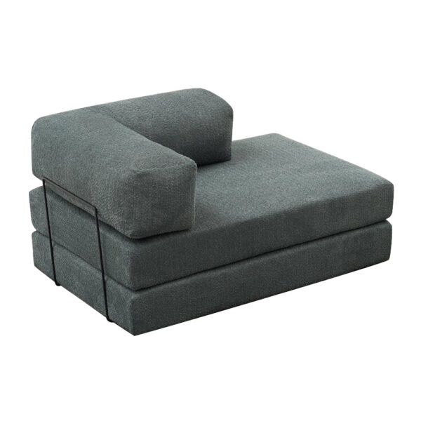 Καναπές - κρεβάτι Comfort Megapap διθέσιος υφασμάτινος χρώμα μέντα 140x95x75εκ.