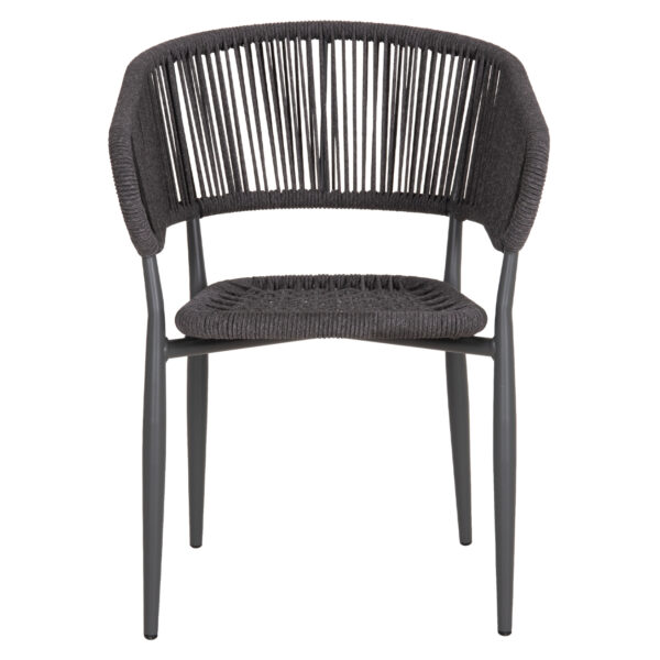 ΠΟΛΥΘΡΟΝΑ ΑΛΟΥΜΙΝΙΟΥ EULO HM5783.21 ΓΚΡΙ-ΤWISTED RATTAN ΓΚΡΙ 57x63x77Υεκ.