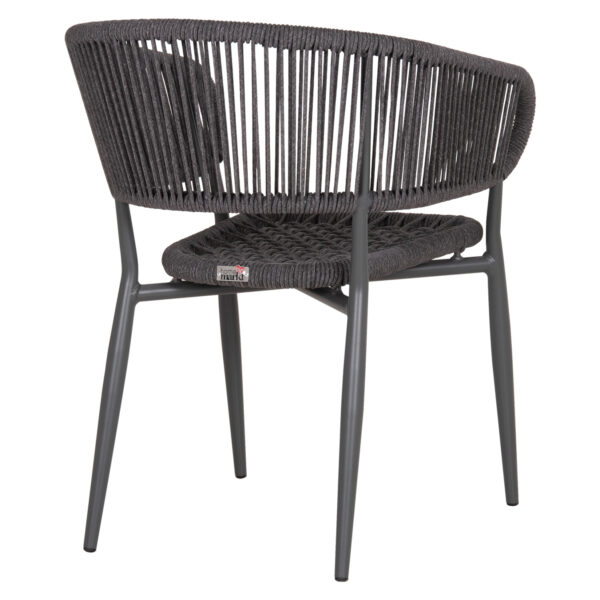 ΠΟΛΥΘΡΟΝΑ ΑΛΟΥΜΙΝΙΟΥ EULO HM5783.21 ΓΚΡΙ-ΤWISTED RATTAN ΓΚΡΙ 57x63x77Υεκ.