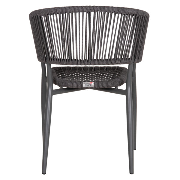 ΠΟΛΥΘΡΟΝΑ ΑΛΟΥΜΙΝΙΟΥ EULO HM5783.21 ΓΚΡΙ-ΤWISTED RATTAN ΓΚΡΙ 57x63x77Υεκ.