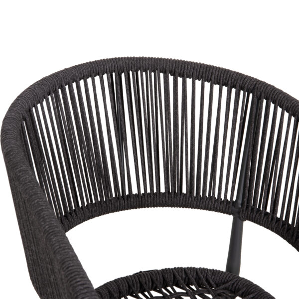 ΠΟΛΥΘΡΟΝΑ ΑΛΟΥΜΙΝΙΟΥ EULO HM5783.21 ΓΚΡΙ-ΤWISTED RATTAN ΓΚΡΙ 57x63x77Υεκ.