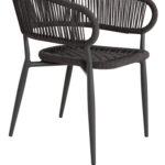 ΠΟΛΥΘΡΟΝΑ ΑΛΟΥΜΙΝΙΟΥ EULO HM5783.21 ΓΚΡΙ-ΤWISTED RATTAN ΓΚΡΙ 57x63x77Υεκ.