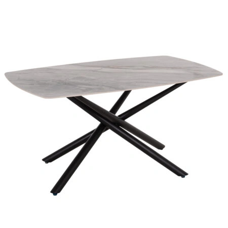 ΤΡΑΠΕΖΙ ΤΡΑΠΕΖΑΡΙΑΣ ISKA HM18420 ΚΕΡΑΜΙΚΟ TOP ΣΕ ΛΕΥΚΟ/ΚΑΦΕ ΜΑΡΜΑΡΟ 160x90x79Υεκ