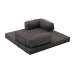 Καναπές - κρεβάτι Comfort Megapap τριθέσιος υφασμάτινος χρώμα ανθρακί 190x95x75εκ.