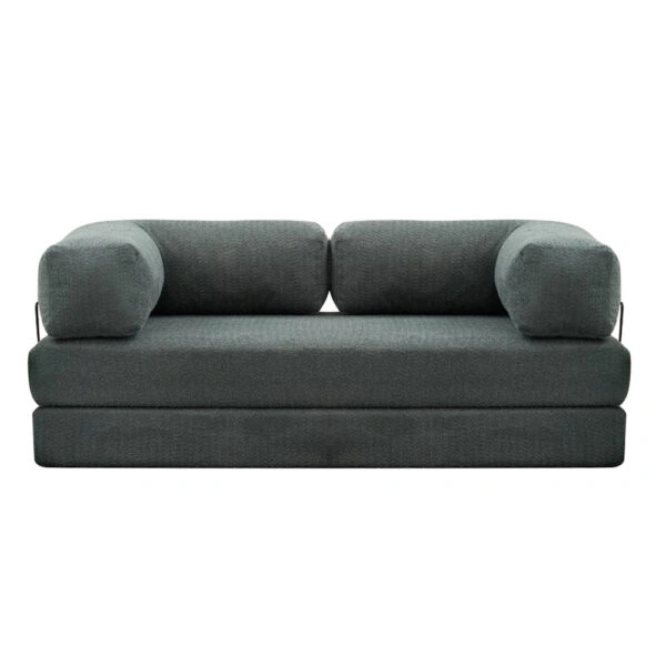 Καναπές - κρεβάτι Comfort Megapap τριθέσιος υφασμάτινος χρώμα μέντα 190x95x75εκ.