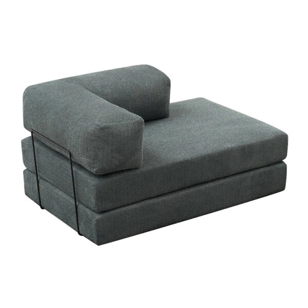 Καναπές - κρεβάτι Comfort Megapap διθέσιος υφασμάτινος χρώμα μέντα 140x95x75εκ.