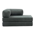 Καναπές - κρεβάτι Comfort Megapap διθέσιος υφασμάτινος χρώμα μέντα 140x95x75εκ.