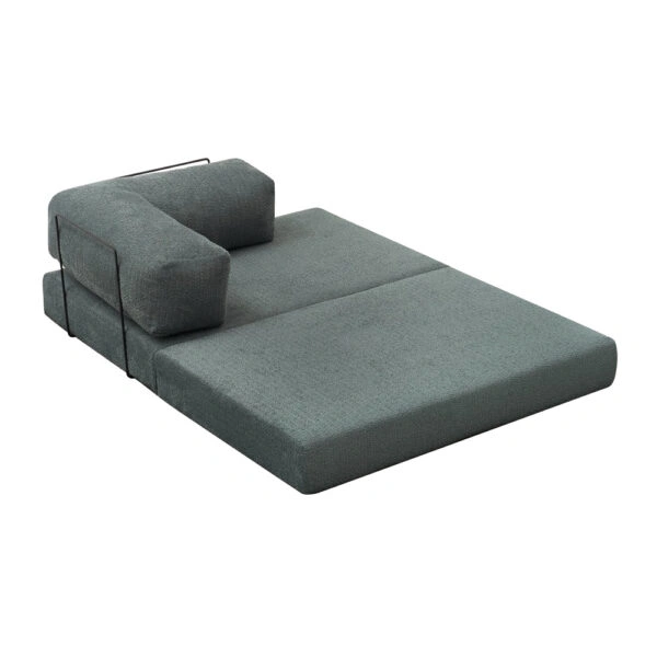 Καναπές - κρεβάτι Comfort Megapap διθέσιος υφασμάτινος χρώμα μέντα 140x95x75εκ.