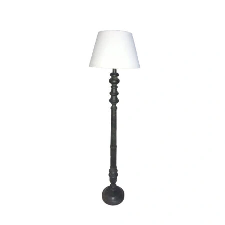 VICTORIEN ΦΩΤΙΣΤΙΚΟ ΕΠΙΔΑΠΕΔΙΟ 28x45x163cm ΞΥΛΟ ΜΑΥΡΟ ΥΦΑΣΜΑ ΛΕΥΚΟ