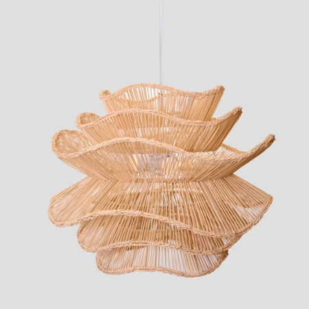 AURORA ΦΩΤΙΣΤΙΚΟ ΟΡΟΦΗΣ 61x47cm RATTAN ΦΥΣΙΚΟ