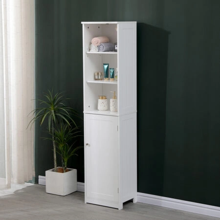 Ντουλάπι-στήλη Desilia mdf λευκό 37x30x160εκ