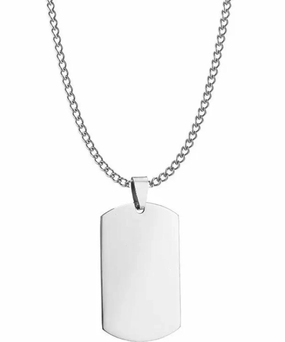 Ανδρικό κολιέ με ταυτότητα