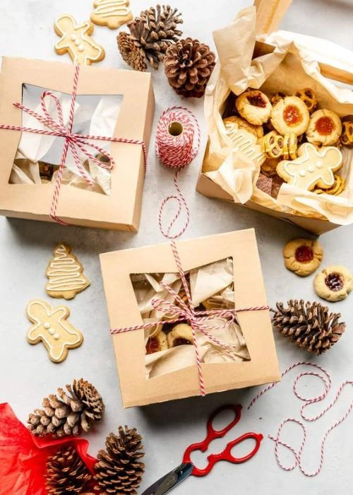 Χριστουγεννιάτικα κουτάκια για τα γλυκά