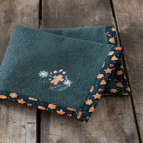 Χριστουγεννιάτικη Πετσέτα Κουζίνας Nima Πράσινο Κόκκινο