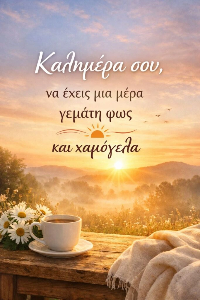 Ευχές για καλημέρα για κάθε μέρα