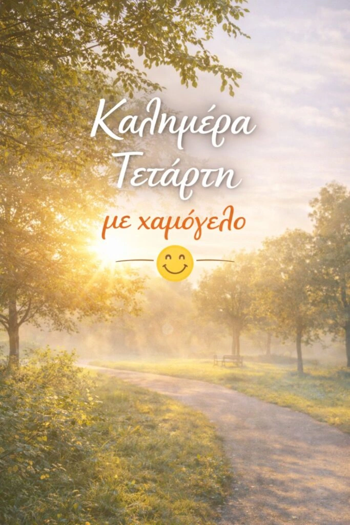 Καλημέρα Τετάρτη με χαμόγελο