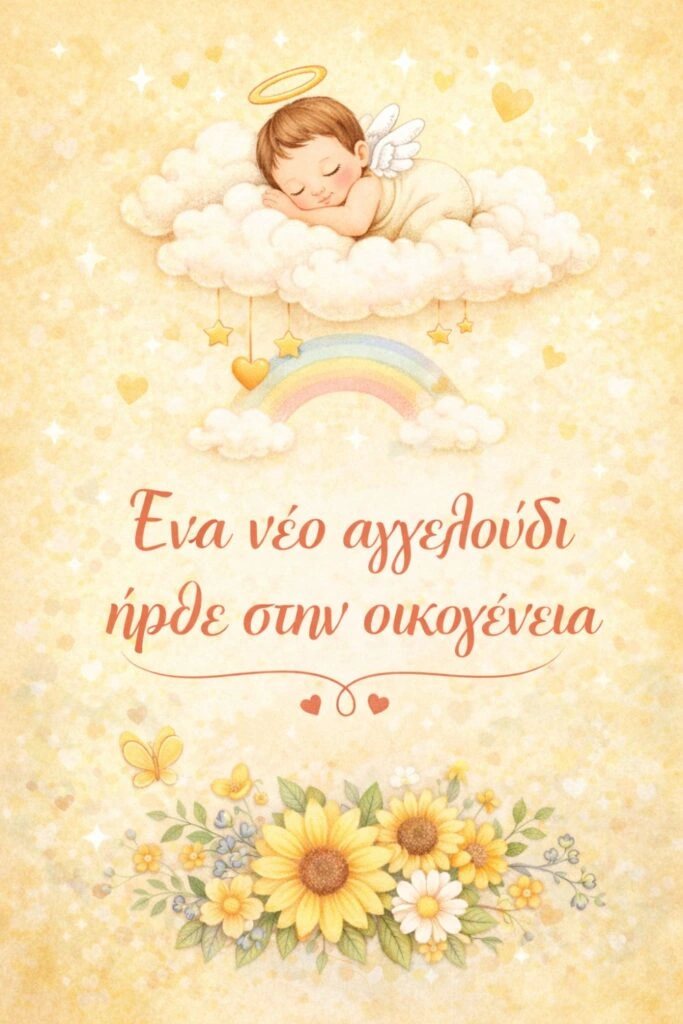 eyxes neogenito eggoni Ευχές για νεογέννητο εγγόνι, Ένα νέο αγγελούδι ήρθε στην οικογένεια
