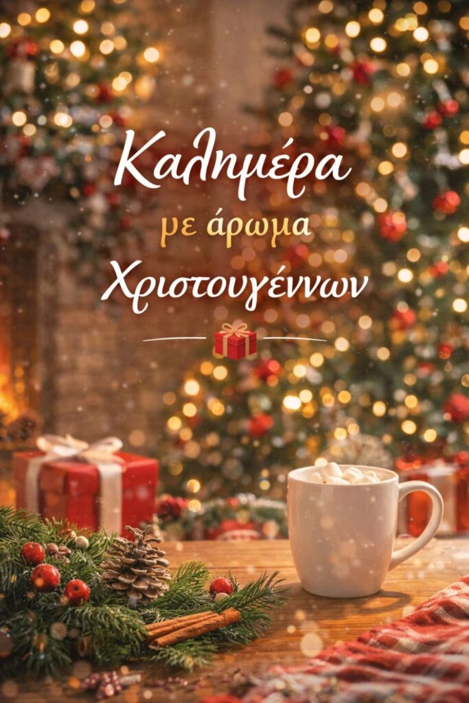 Χριστουγεννιάτικες ευχές για καλημέρα
