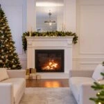 Χριστουγεννιάτικη διακόσμηση σαλονιού