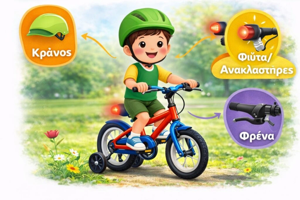 Θέματα ασφάλειας σε παιδικά ποδήλατα