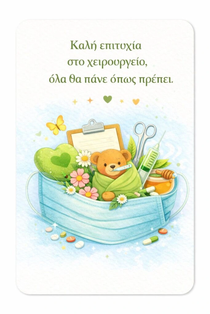 Καλη επιτυχία στο χειρουργείο