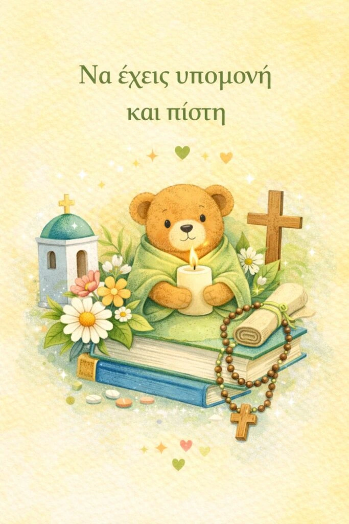 Να έχεις υπομονή και πίστη