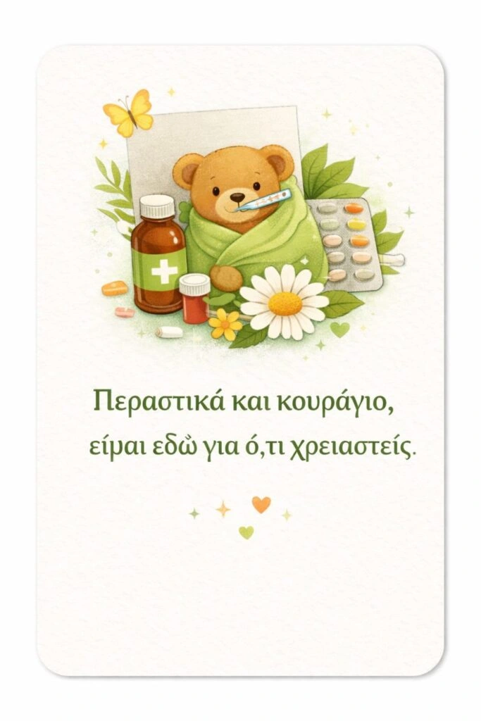 Περαστικά και κουράγιο, είμαι εδώ για ότι χρειαστείς