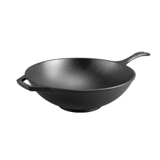 Lodge Τηγάνι Wok Μαντεμένιο 32cm